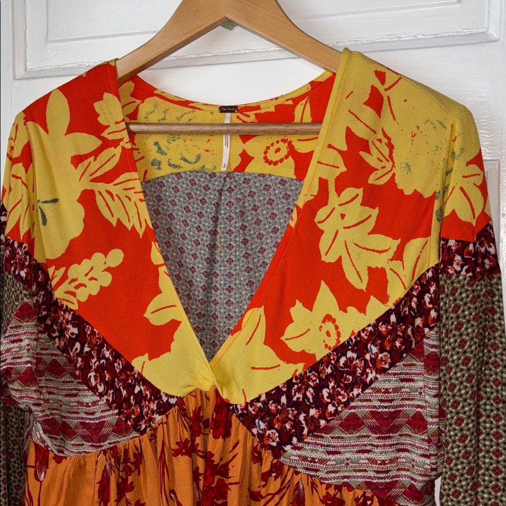 FREE PEOPLE ALOHA STATE OF MIND BABYDOLL TOP - Picture 3 of 11